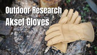 Winter Bushcraft Gloves - Outdoor Research Aksel Leather Work Gloves - Ultimate Test