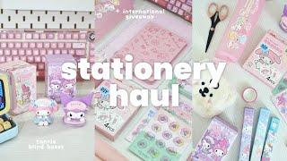 stationery haul ️ sanrio blind boxes, aesthetic school supplies ft. stationerypal