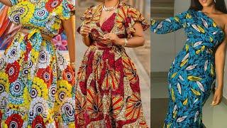 Most fabulous trendy maxi gown African Ankara styles// African Ankara design for beautiful ladies