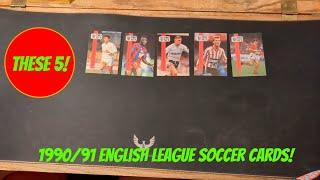 1990/91 English League Pro Set Soccer Cards