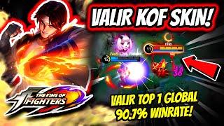 USE THE NEW KOF KYO KUSANAGI SKIN FOR VALIR! VALIR GLOBAL TOP 1 WITH 90.3% WINRATE! | MOBILE LEGENDS