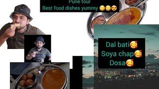 Pune Food vlog/pune's Dal bati/soya chap/Dosa/yummy