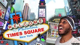 Let’s Go To Time Square! | New York Vlog | YABOYSIDD