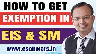 How To Get Exemption In EIS & SM | CA Inter EIS & SM Exam Tips #shorts