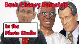 Action Figure-Atorium | Bush Cheney Rumsfeld in the photo studio