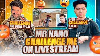 Mr nano challenge me on live stream  for 1v1 TDM | PUBG mobile | rock Op