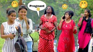 PregnantPrank || Amazing reaction of Cute Girls 