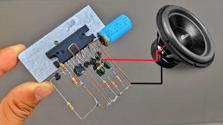 How to make amplifier using la4440 ic | Diy subwoofer amplifier circuit with la4440 ic | amplifier