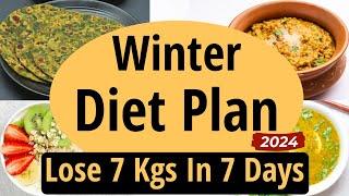 Winter Diet Plan to Lose Weight FAST in Hindi | Fat Loss | Lose 7 Kgs In 7 Days | Let's Go Healthy