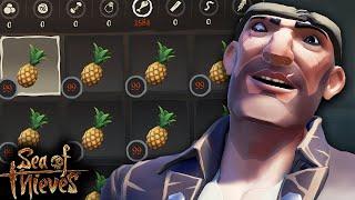 Trading A THOUSAND PINEAPPLES For PIRATE LOOT In Sea Of Thieves!