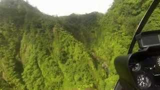 Vanuatu Canyon Helicopter Flight