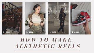 AESTHETIC REELS TUTORIAL | iphone, capcut