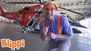 Blippi Explores A Firefighting Helicopter | Blippi | Learn With Blippi | Funny Videos & Songs