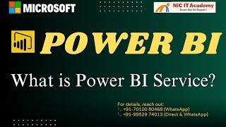 Power BI Service | Microsoft Power BI tutorial for beginners | NIC IT Academy
