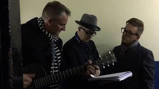 Gary Oldman, Joe Sumner, Jeremy Little backstage at 'Celebrating David Bowie', January 2017