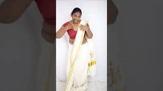Happy vishu Kerala saree draping / saree draping tips and tricks
