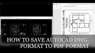 How to save DWG to PDF