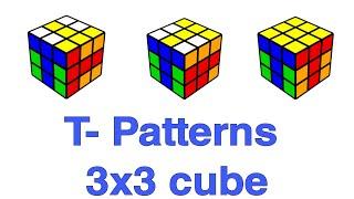 T- pattern on 3×3 cube on Rubik's Cube