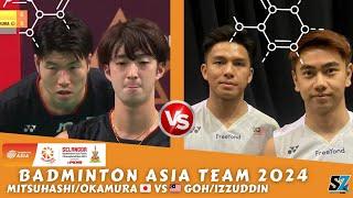 GOH/IZZUDDIN (MAS) VS MITSUHASHI/OKAMURA (JPN) Badminton Asia Team Championships 2024 SF Men's Team