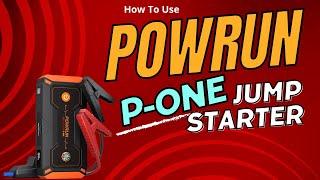 Powrun P-One Jump Starter 2000A Review: How to Use the Portable Jump Starter Box