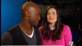 Taye & Idina on E! News