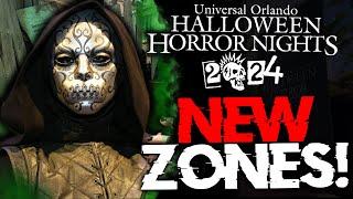 MAJOR SCAREZONE UPDATES For Halloween Horror Nights 2024! (NEW Zones Announced & PROPS Arrive!)