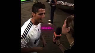 Lucky Girl When Ronaldo Notices Her..