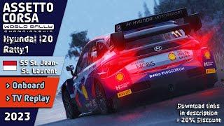 Assetto Corsa Rally | Hyundai i20 Rally1 | St. Jean - St. Laurent [Reverse]