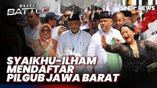 Ahmad Syaikhu-Ilham Habibie Daftar ke Kantor KPUD Jawa Barat - Sindo Sore 29/08