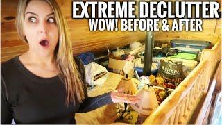 EXTREME DECLUTTER! Decluttering things we haven't seen in years & why you shouldn't rush!