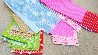 Transform fabric scraps into beautiful patchwork pillowcases | Amazing sewing ideas