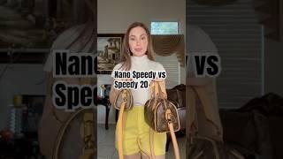 Team Nano Speedy or Speedy 20? #louisvuitton #luxebags #speedy #nanospeedy #speedy20