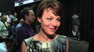 Peaky Blinders - UK Premiere interviews - Cillian Murphy, Helen McCrory, Charlie Creed-Miles