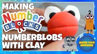 Making NUMBERBLOCKS Numberblobs with clay!! CBeebies number blocks