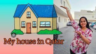 My house in Qatar | house tour | Indians in Qatar | #hindivlog #indiansinqatar