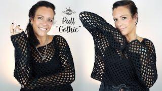 Crochet Pull "Gothic" | Tuto Pull resille | Pull au crochet