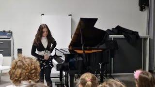 Sophia's PIANO RECITAL in Czech music school