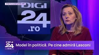 Președinta USR, Elena Lasconi, în direct la podcastul de pe site-ul digi24.ro.