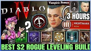 Diablo 4 - New Best Rogue Leveling Build - Season 2 FAST 1 to 50 - Skills Paragon Gear Guide!