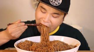 ASMR Mukbang (eating broadcasting) with Very hot Songju spicy cold noodles~!!