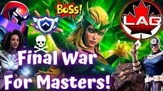 Masters Secured or Fumbled? Alliance War Season 53 War #12! Bullseye War Boss Fight! - MCOC