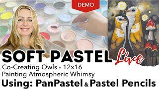 New Year’s Eve Soft Pastel Art Demo: Create Atmospheric Whimsy with PanPastel & Gold Accents