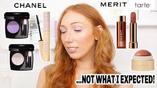 TESTING NEW MAKEUP! | Chanel Beauty, Merit Beauty, Tarte Cosmetics