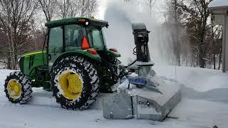 John Deere 5100E with 92" Pronovost Cyclone Inverted Snowblower