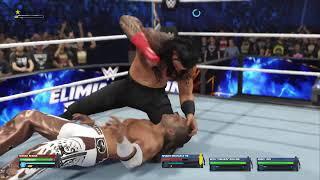 WWE Elimination Chamber 2024 The OTC Roman Reigns vs Shawn Michael Seth Rollins and Jimmy Uso