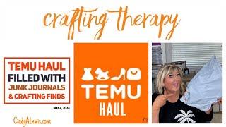 Temu Haul filled with Junk Journals & Crafting Finds (Crafting Therapy)