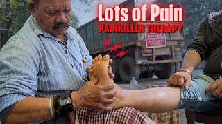 Painkiller Therapy | Leg Massage with home made oil - Asmr Indian massage therapy