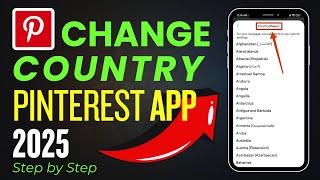 how to change country on pinterest app  change the region on pinterest  change pinterest country