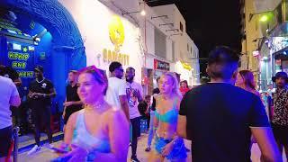 GW - We took a pill in Ibiza!!! - Wonderful San Antonio Promenade & party central at night! 4K