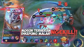 RAHASIA DI GANK TAPI NGEKILL ‼️ GAMEPLAY ALPHA BUILD TERSAKIT TERBARU 2024 - Mobile Legends